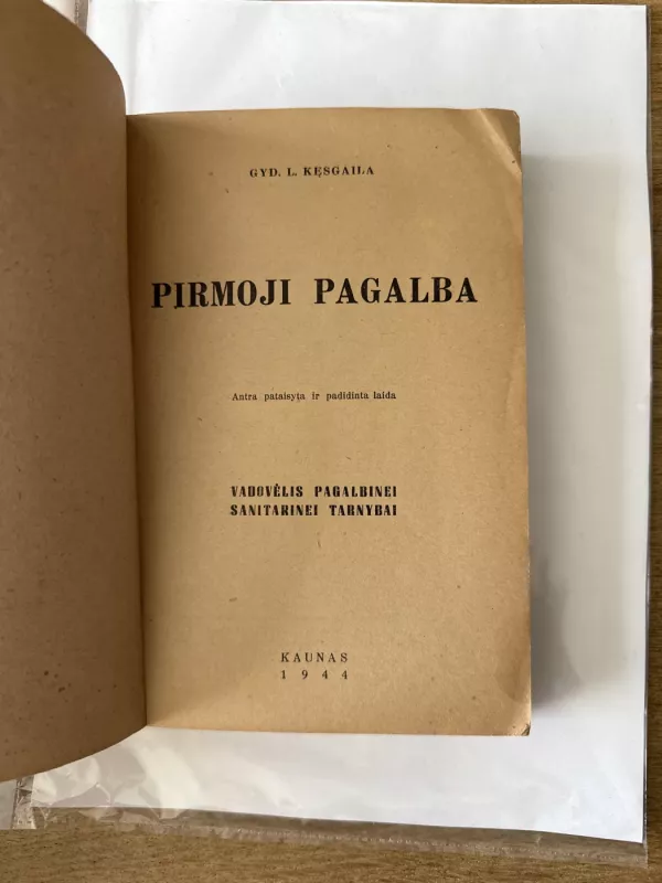Pirmoji pagalba - L. Kesgaila, knyga 3