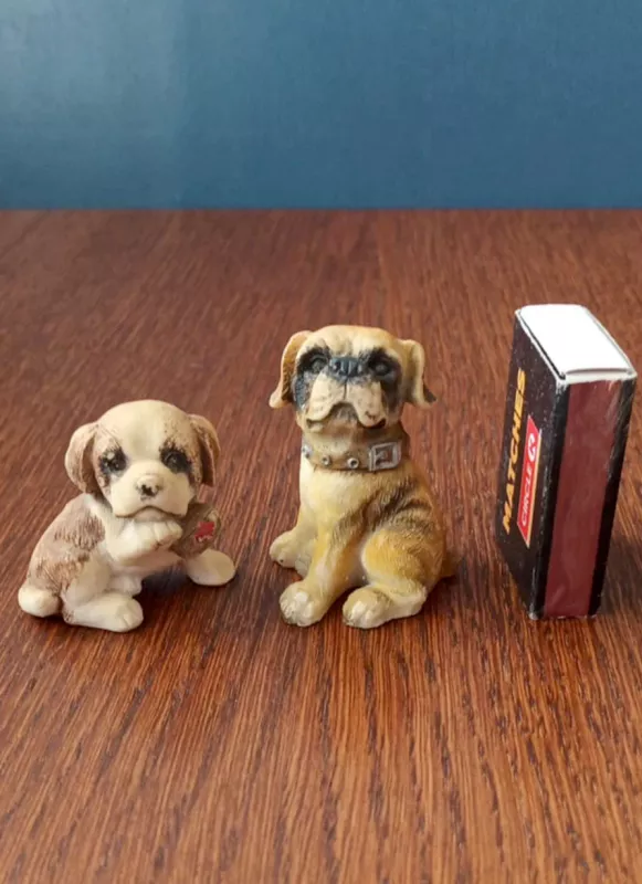 Šuniukų statulėlės, 5cm, 2vnt. - , namai ir interjeras 4