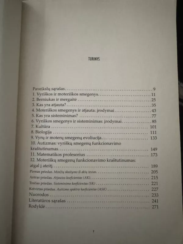 Esminis skirtumas. Vyriškos ir moteriškos smegenys. Visa tiesa apie autizmą - Simon Baron-Cohen, knyga 4