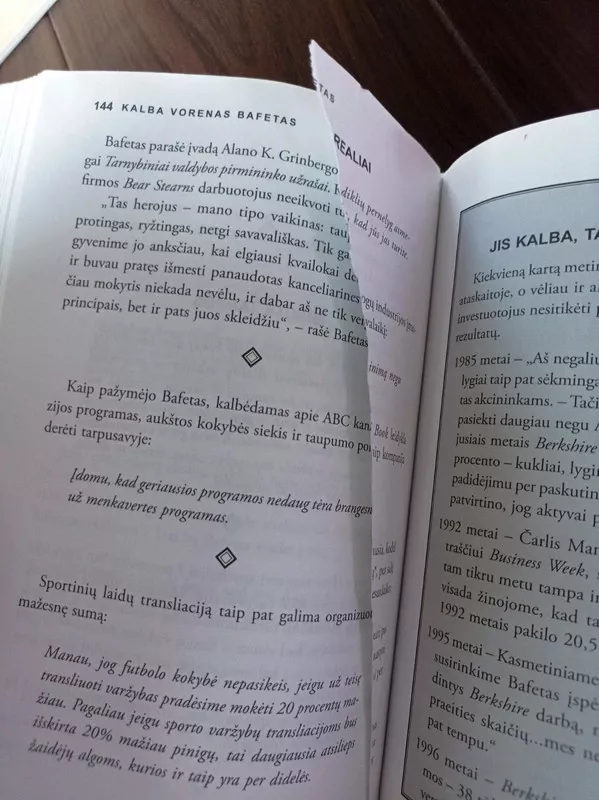 Kalba Vorenas Bafetas - C. Lowe Janet, knyga 5