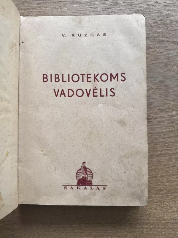 Bibliotekoms vadovėlis - V. Ruzgas, knyga 2