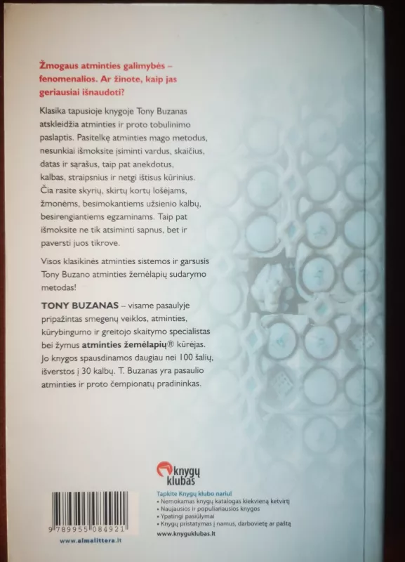 Lavinkite atmintį - Tony Buzan, knyga 3