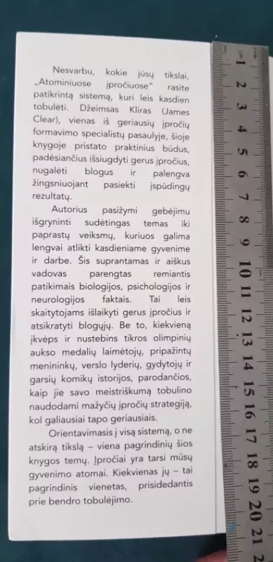 Atominiai įpročiai - James Clear, knyga 4