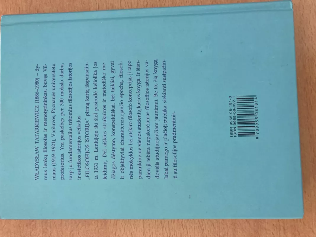 Filosofijos istorija (II tomas) - Wladyslaw Tatarkiewicz, knyga 3