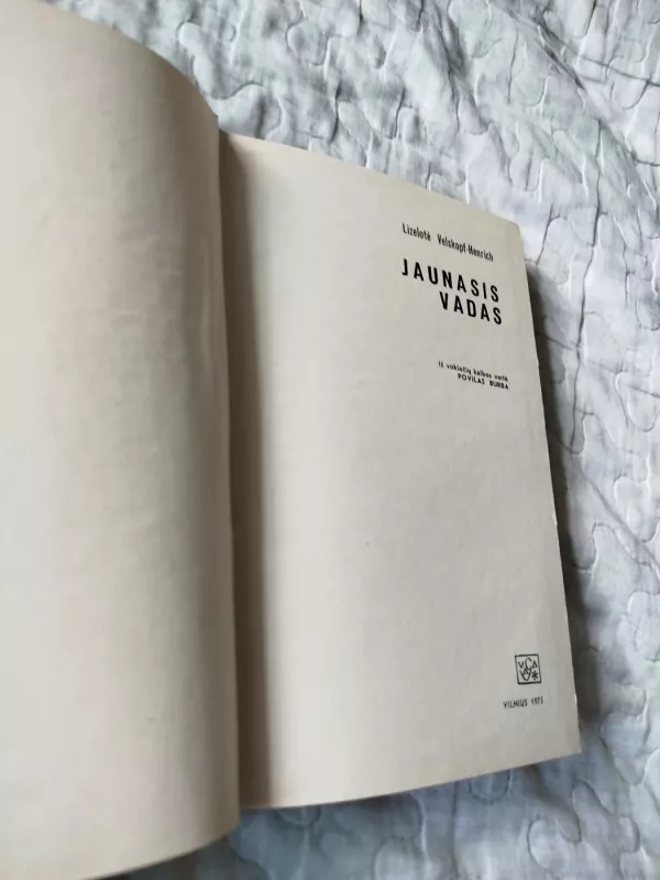 Jaunasis vadas - Lizelotė Velskopf-Henrich, knyga 3