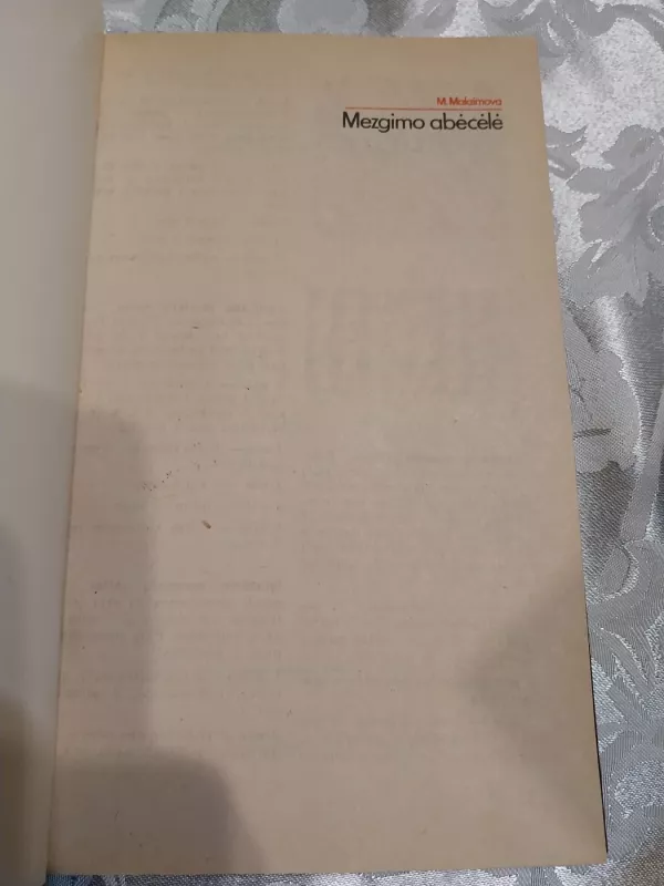 Mezgimo abėcėlė - M. Maksimova, knyga 5