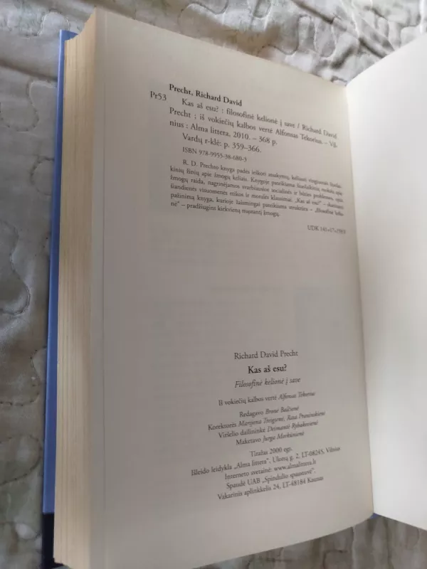 Kas aš esu? - Richard David Precht, knyga 5