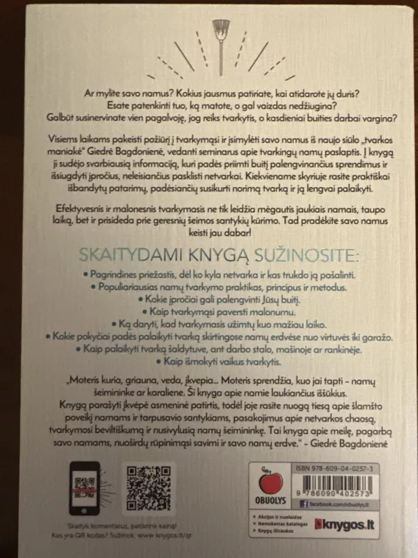 TVARKOS MANIAKĖS IŠPAŽINTIS - Giedrė Bagdonienė, knyga 3