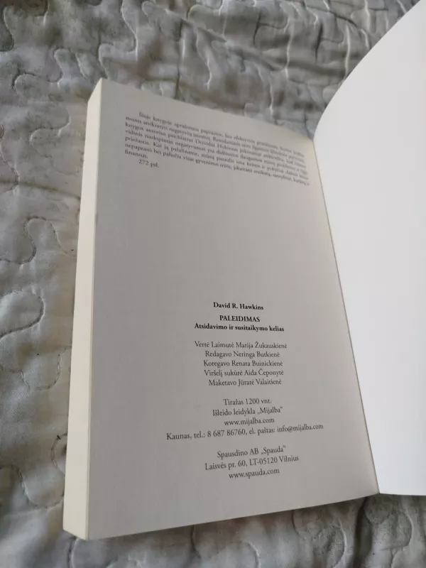 PALEIDIMAS. Atsidavimo ir susitaikymo kelias - David R. Hawkins, knyga 5