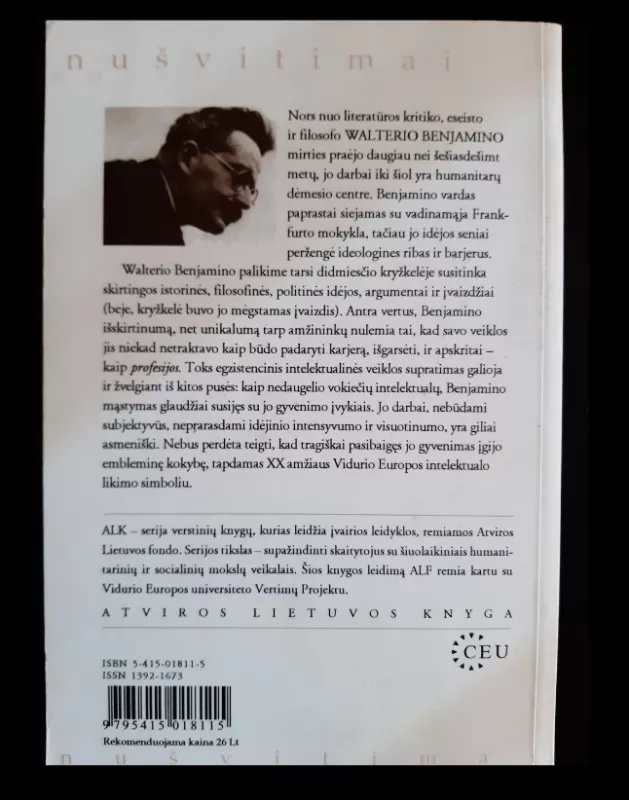 Nušvitimai - Walter ben, knyga