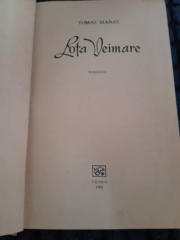 Lota Veimare - Thomas Mann, knyga 3
