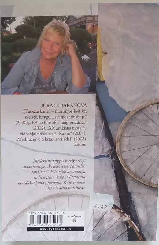 Filosofija ir literatūra: priešpriešos, paralelės, sankirtos - Jūratė Baranova, knyga 3