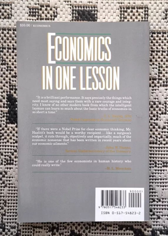 Economics In One Lesson - Henry Hazlitt, knyga 3