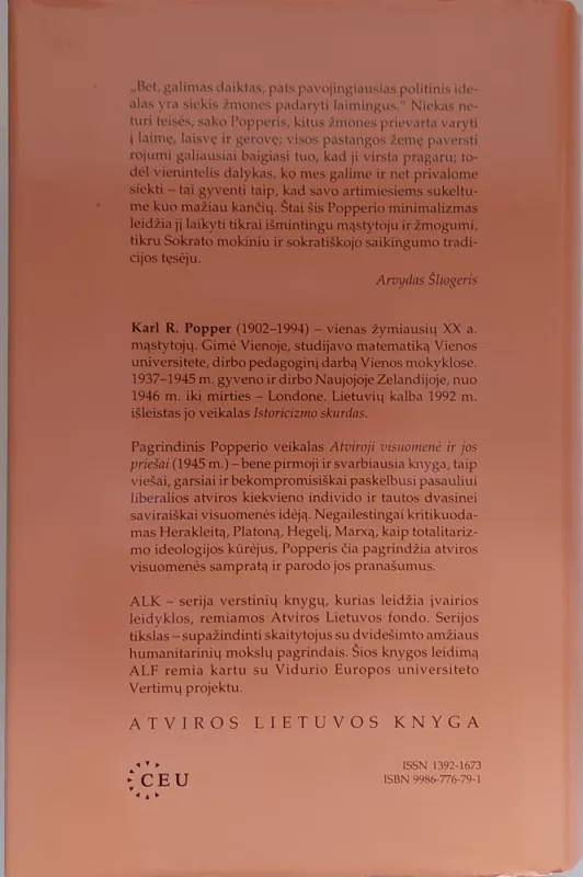 Atviroji visuomenė ir jos priešai - Karl Raimund Popper, knyga 3