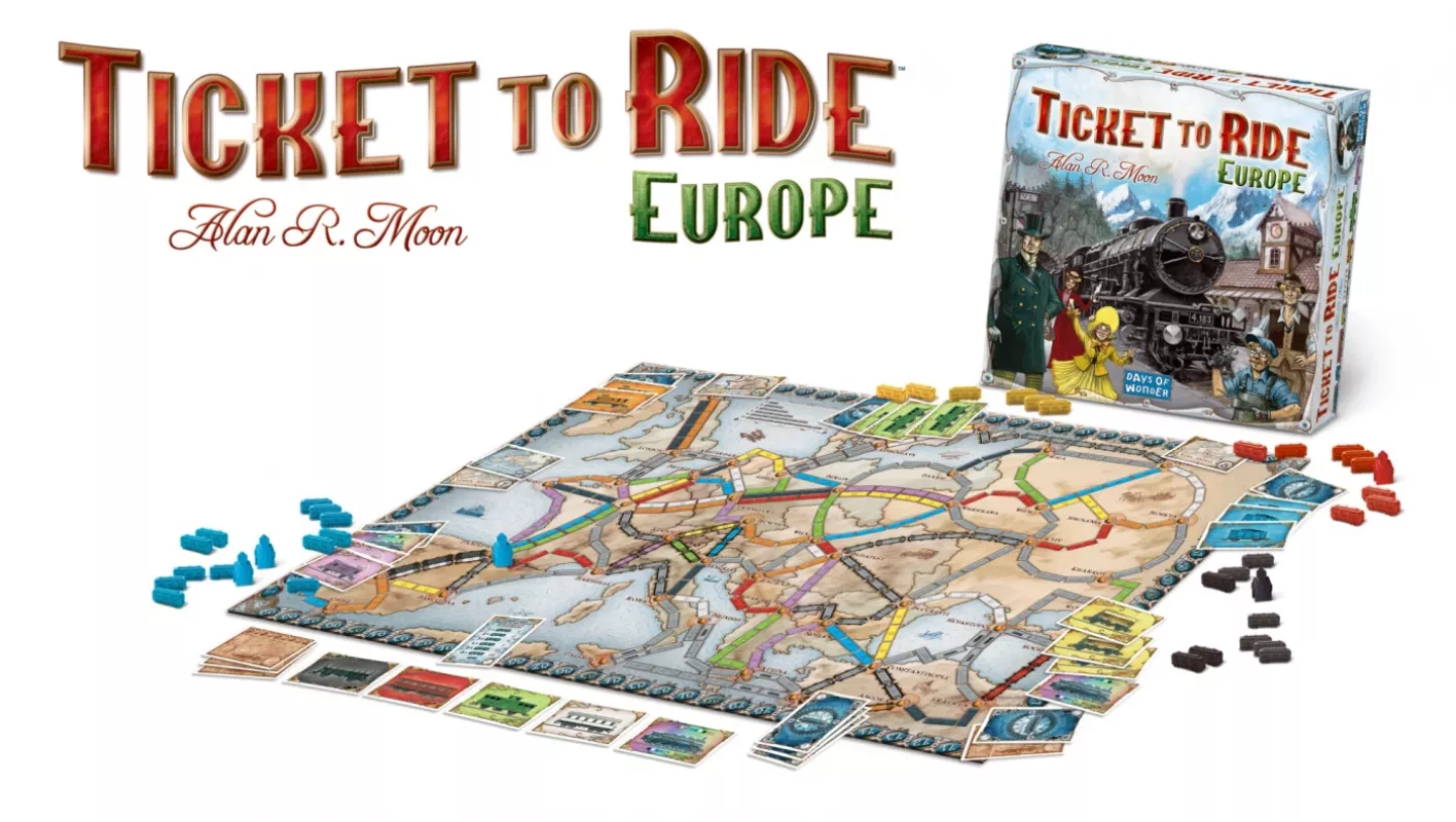 Stalo žaidimas Ticket to Ride Europe - , stalo žaidimas 4