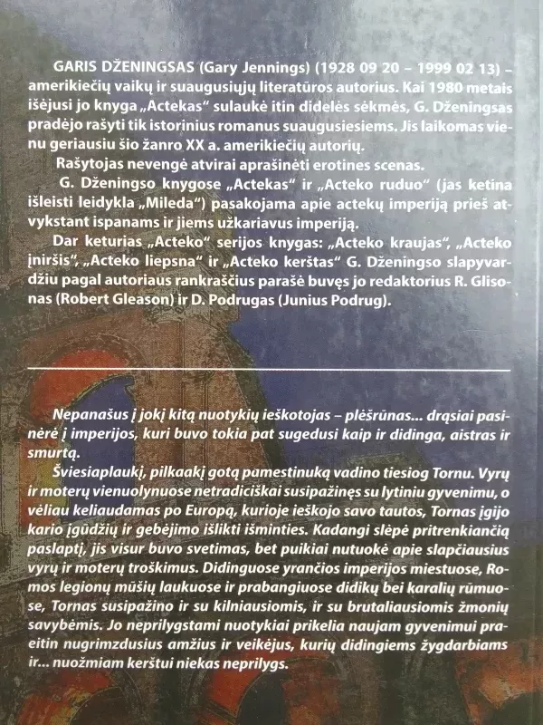 Plėšrūnas (trilogija) - Gary Jennings, knyga 6