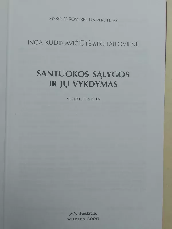 Santuokos sąlygos ir jų vykdymas - Autorių Kolektyvas, knyga 3