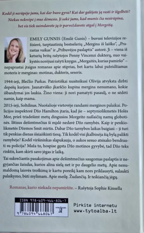Mergaitės, kurias pamiršo - Emily Gunnis, knyga 3