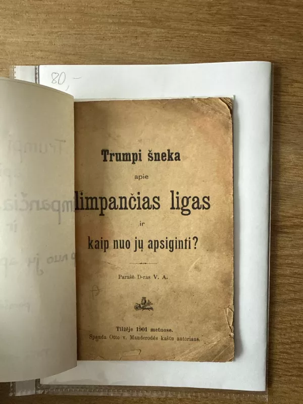 Trumpi šneka apie Limpančias ligas ir kaip nuo jų apsisaugoti? - Antanas Vileišis, knyga 2