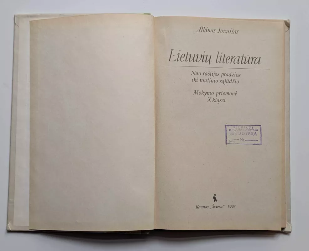 Lietuvių literatūra 10 klasei - Aldona Vaitiekūnienė, knyga 3