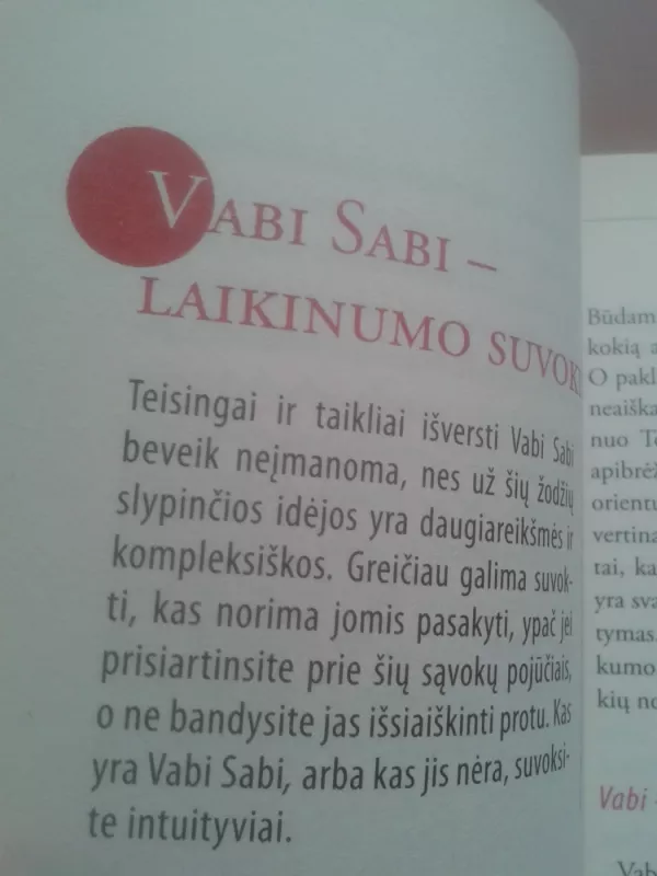 Vabi Sabi. Netobulas, tačiau laimingas - Christopher A. Weidner, knyga 6