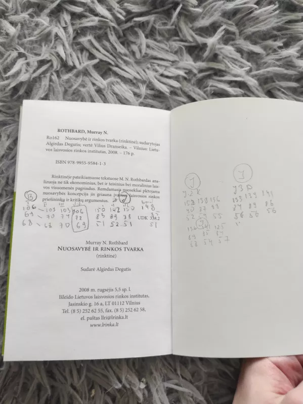 Nuosavybė ir rinkos tvarka(rinktinė) - Murray N. Rothbard, knyga 3