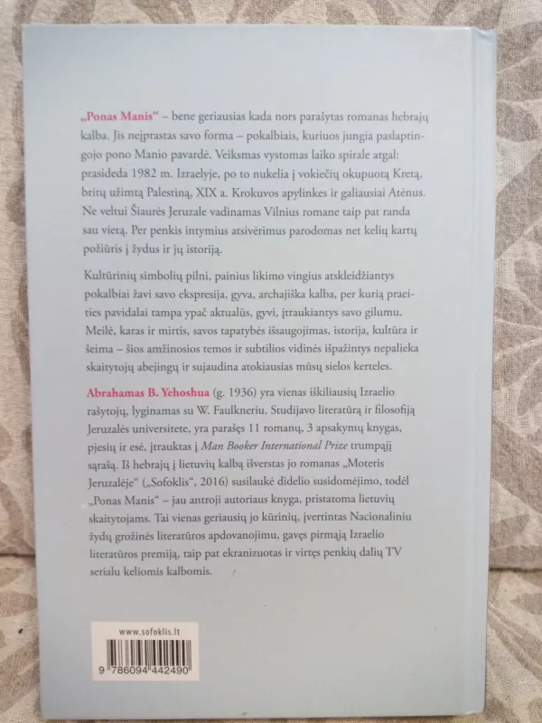 Ponas Manis - Abraham B. Yehoshua, knyga 4