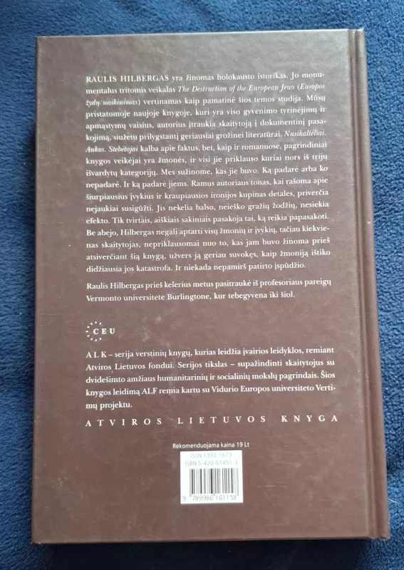Nusikaltėliai. Aukos. Stebėtojai - Raul Hilberg, knyga 3