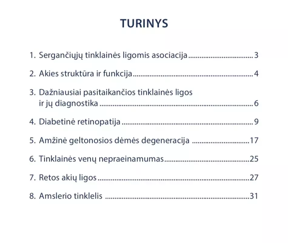 Dažniausios akių tinklainės ligos - Grupė autorių, knyga 3
