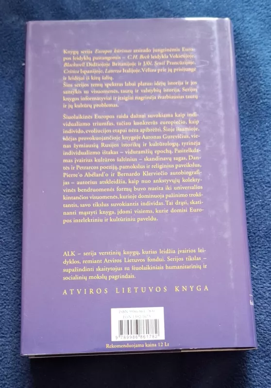 Individas viduramžių Europoje - Aaron Gurevič, knyga 3