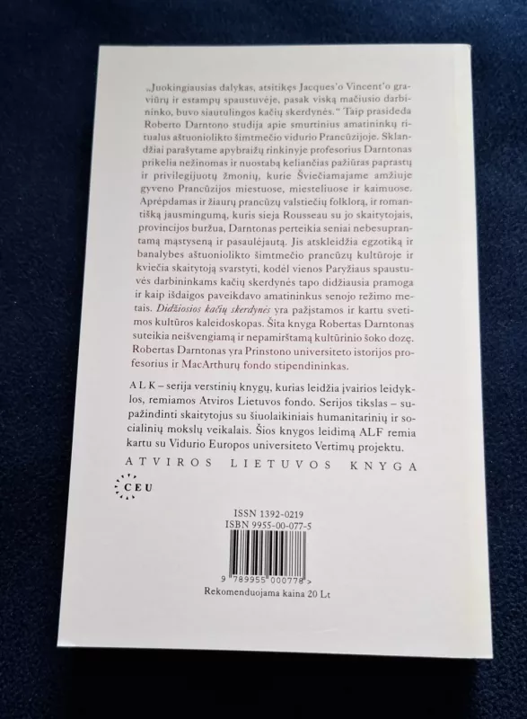 Didžiosios kačių skerdynės ir kiti Prancūzijos kultūros epizodai - Robert Darnton, knyga 3