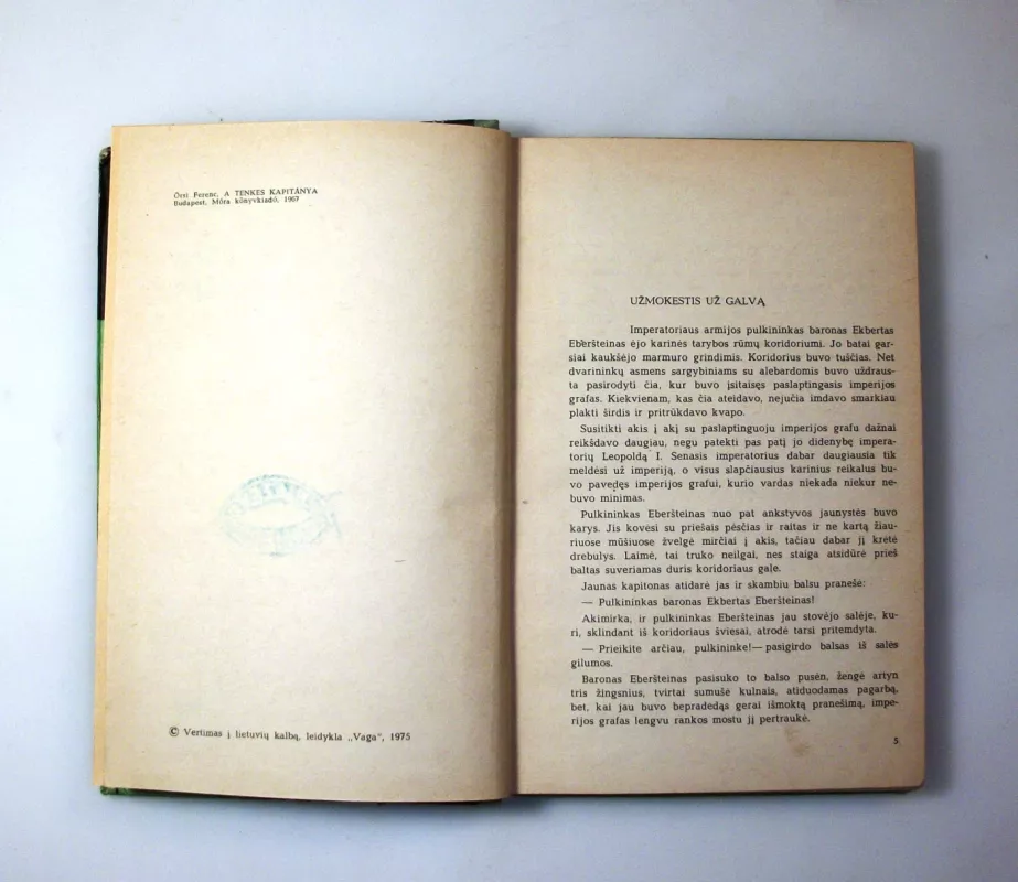 Kapitonas Tenkešas - Ferencas Joršis, knyga 6