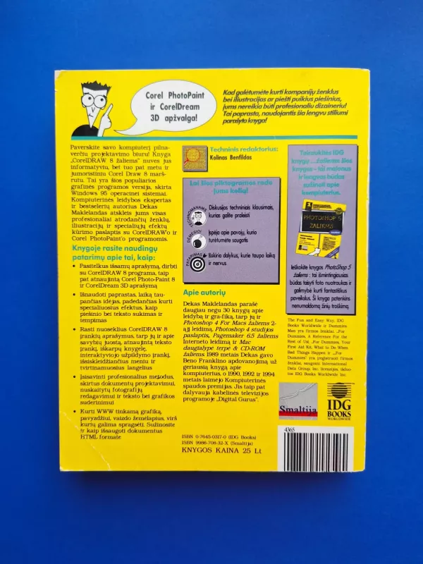 Coreldraw 8 žaliems - Deke McClelland, knyga 3