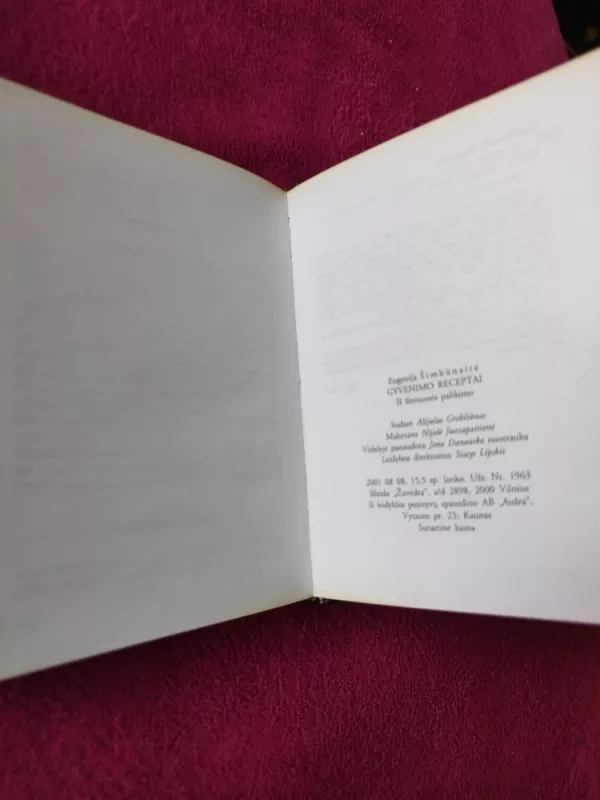 Gyvenimo receptai - Eugenija Šimkūnaitė, knyga 5