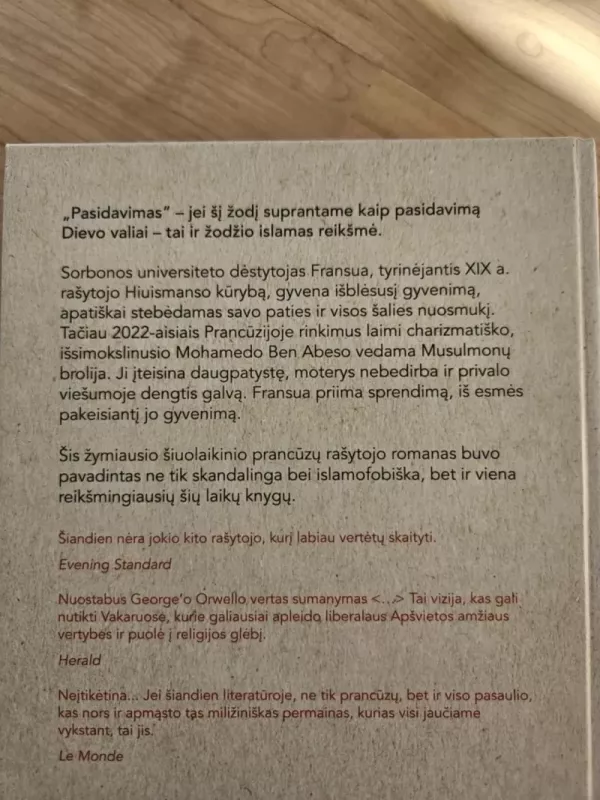 Pasidavimas - Michel Houellebecq, knyga 3