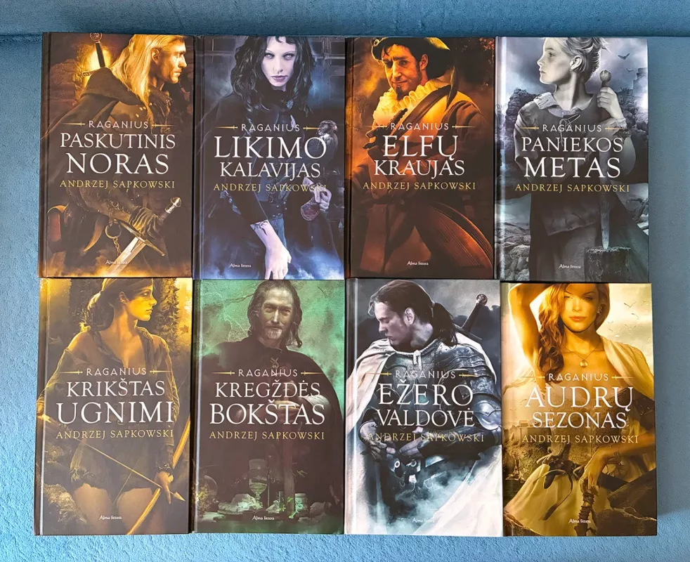 Raganius komplektas: Paskutinis noras, Likimo kalavijas, Elfų kraujas, Paniekos metas, Krikštas ugnimi, Kregždės bokštas, Ežero valdovė, Audrų sezonas - Andrzej Sapkowski, knyga 2