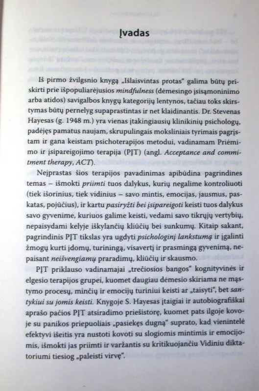 Išlaisvintas protas - Steven C. Hayes, knyga 5