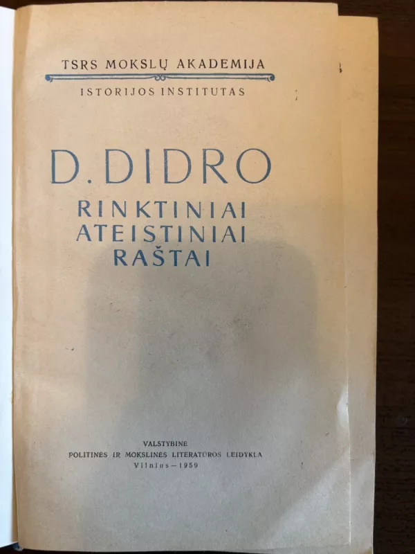 Rinktiniai ateistiniai raštai - Deni Didro, knyga 3