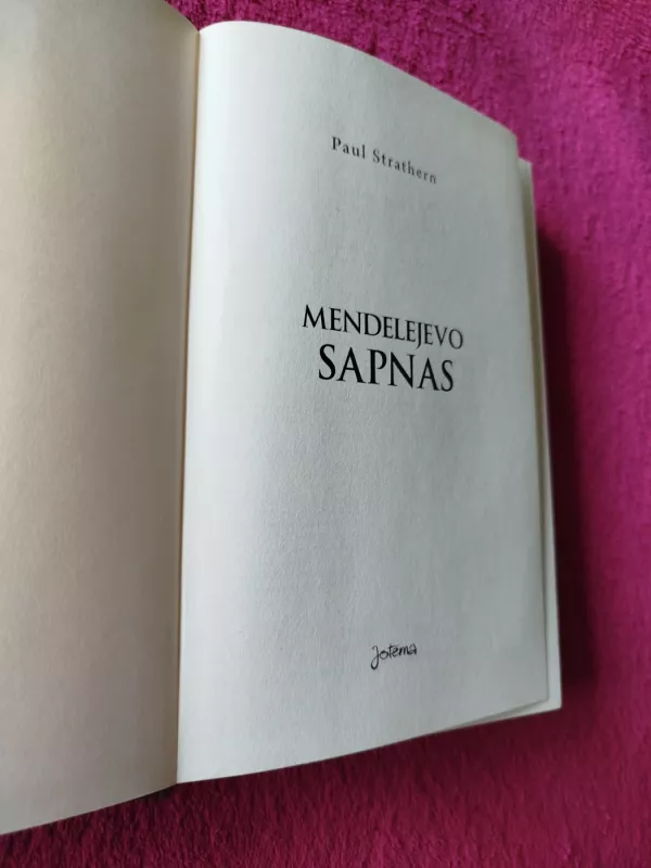 Mendelejevo sapnas - Paul Strathern, knyga 3