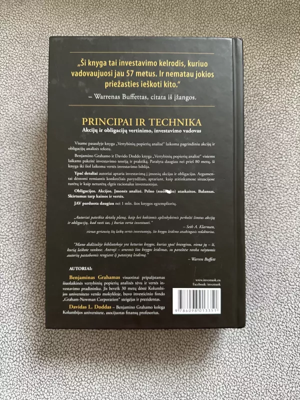 Vertybinių popierių analizė - Benjamin Graham, David L.Dood, knyga 3