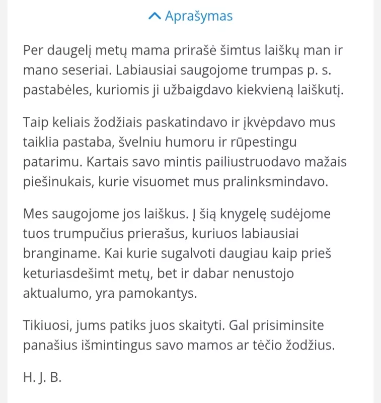 P. S. Myliu tave - H. J. Brown, knyga 3