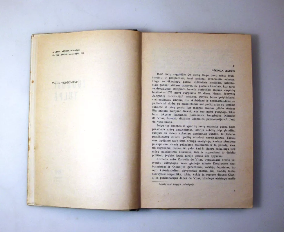 Juodoji tulpė - Aleksandras Diuma, knyga 6