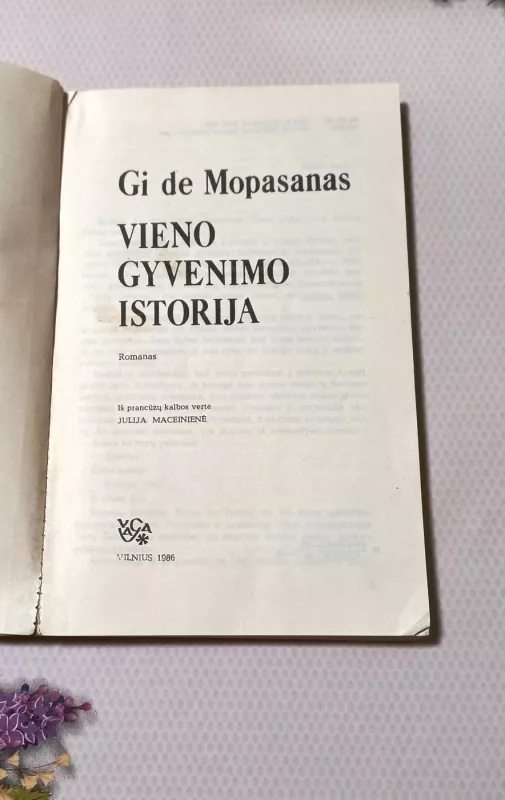 Vieno gyvenimo istorija - Gi De Mopasanas, knyga 3