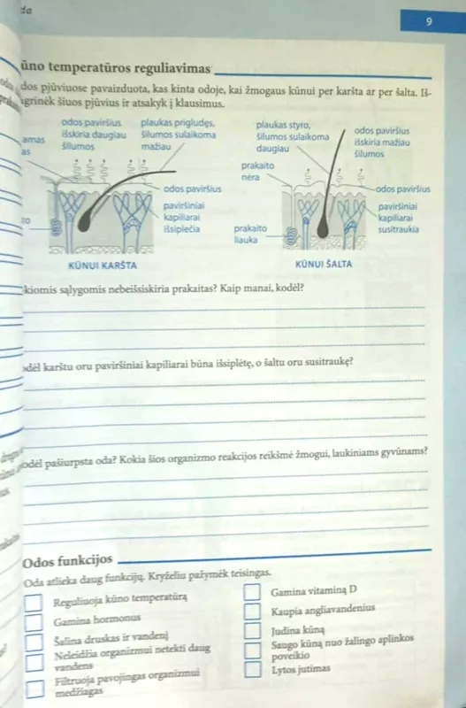 Žmogus. Biologijos užduočių sąsiuvinis 9 klasei - Autorių Kolektyvas, knyga 6