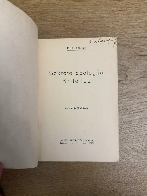 Sokrato apologija. Kritonas - Autorių Kolektyvas, knyga 3