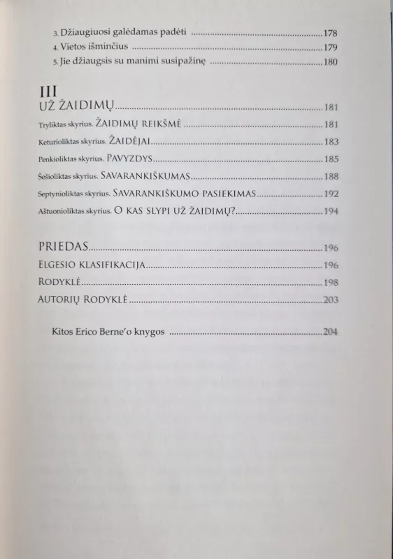 Žaidimai kuriuos žaidžia žmonės - Eric Berne, knyga 5