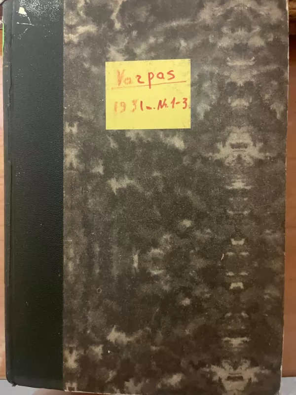 VARPAS. 1931 m. Nr. 1-3 - AUTORIAI ĮVAIRŪS, knyga 2