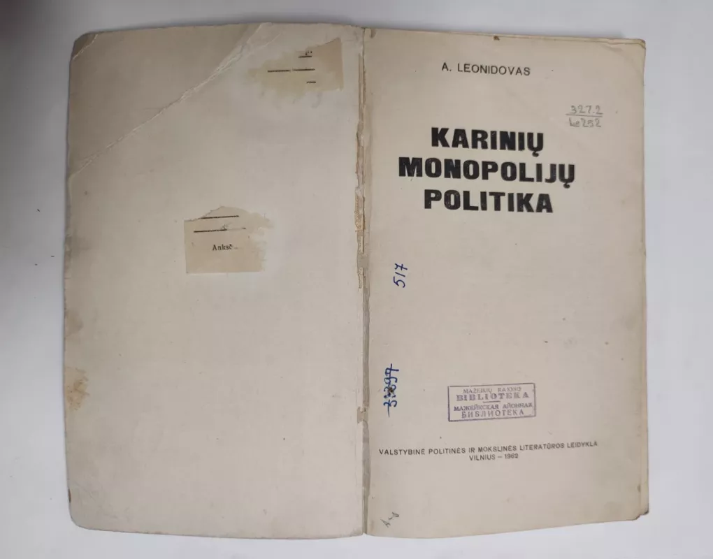 Karinių monopolijų politika - A. Leonidovas , knyga 4