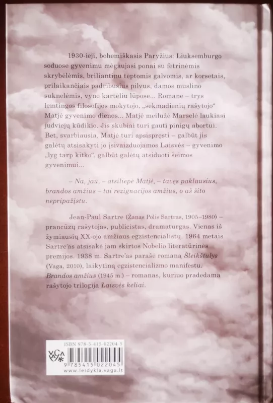 Brandos amžius - Jean-Paul Sartre, knyga 3