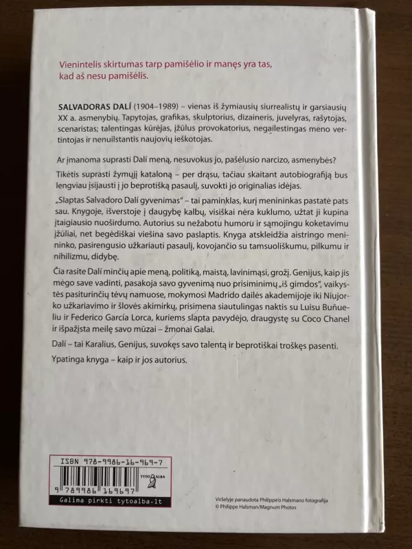 Slaptas Salvadoro Dali gyvenimas, aprašytas - Salvadoras Dali, knyga 3